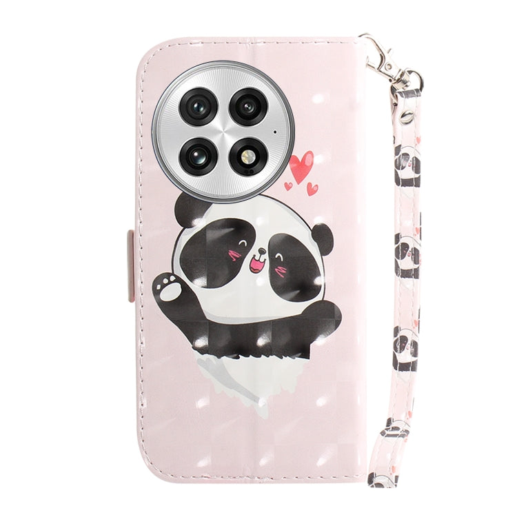 For OnePlus 13 3D Colored Flip Leather Phone Case