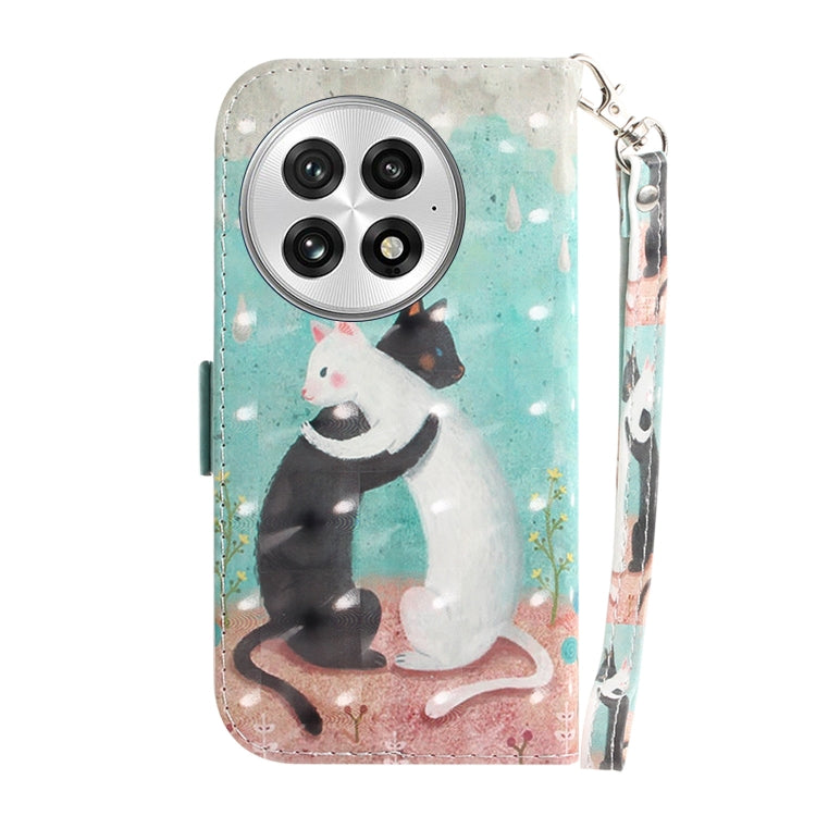 For OnePlus 13 3D Colored Flip Leather Phone Case