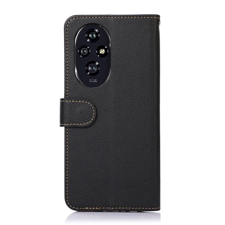 For Honor 200 Pro 5G KHAZNEH Litchi Texture Leather RFID Phone Case