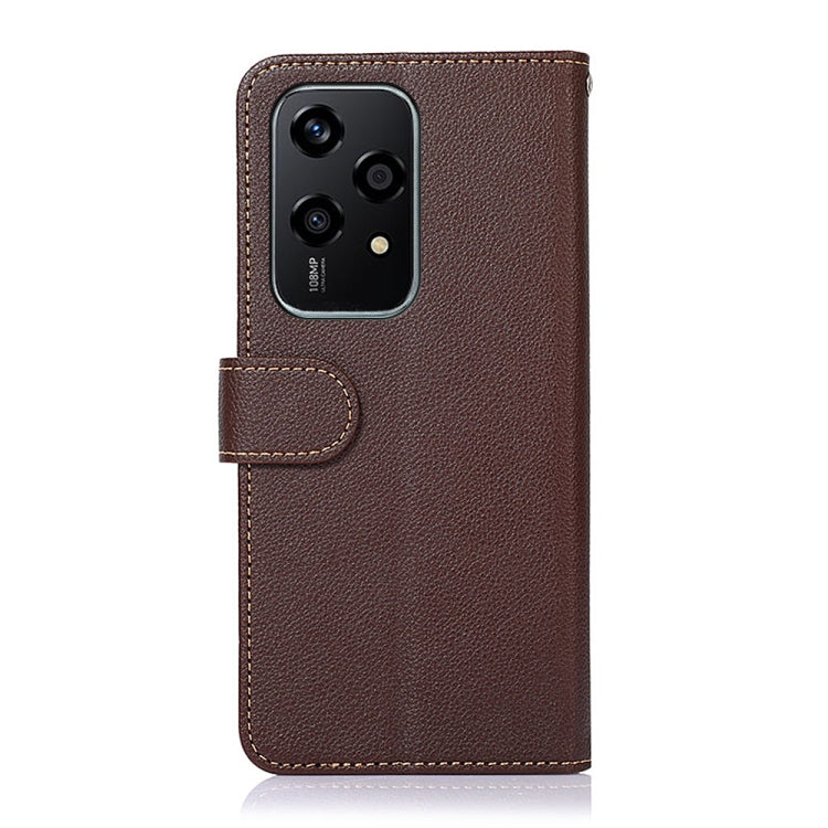 For Honor 200 Lite Global KHAZNEH Litchi Texture Leather RFID Phone Case