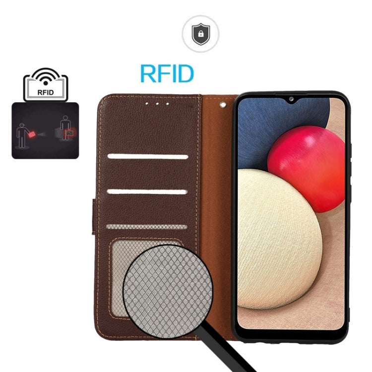 For Honor 200 Lite Global KHAZNEH Litchi Texture Leather RFID Phone Case
