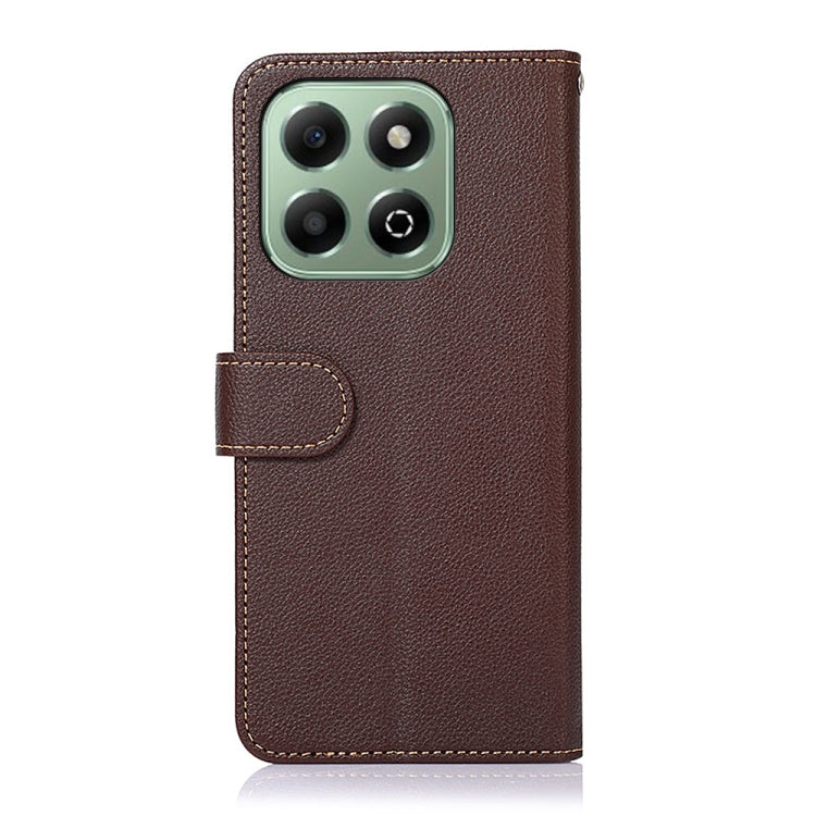 For Honor X6b KHAZNEH Litchi Texture Leather RFID Phone Case