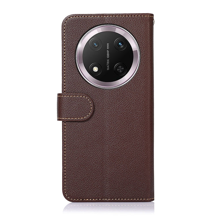For Honor X9c KHAZNEH Litchi Texture Leather RFID Phone Case