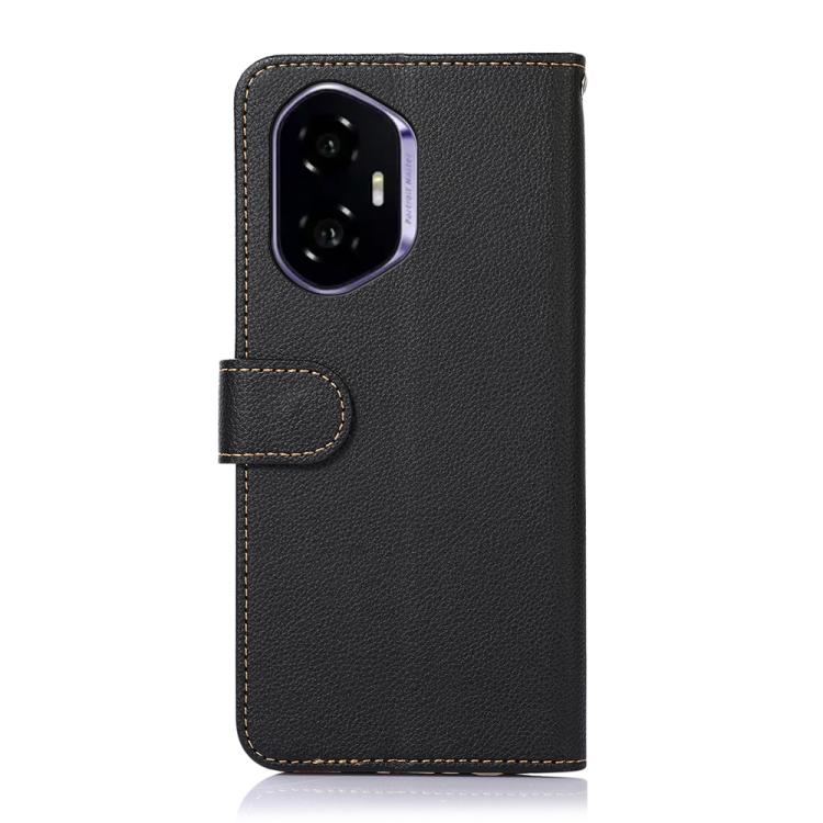 For Honor 400 Global 156.5mm KHAZNEH Litchi Texture Leather RFID Phone Case