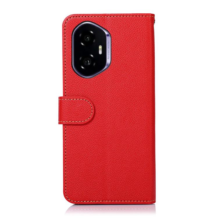 For Honor 400 Global 156.5mm KHAZNEH Litchi Texture Leather RFID Phone Case