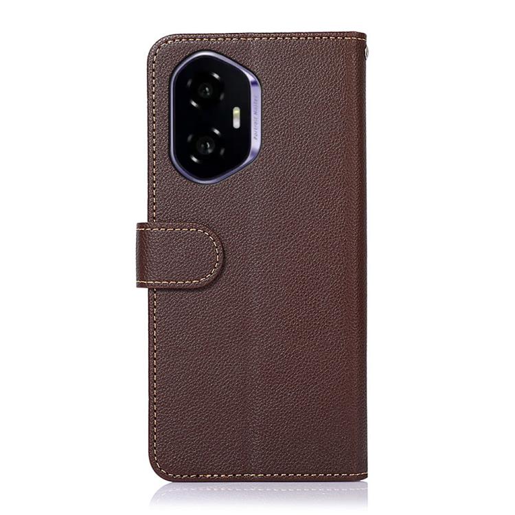 For Honor 400 Global 156.5mm KHAZNEH Litchi Texture Leather RFID Phone Case