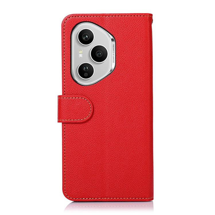 For Honor 400 Pro Global 160.8mm KHAZNEH Litchi Texture Leather RFID Phone Case