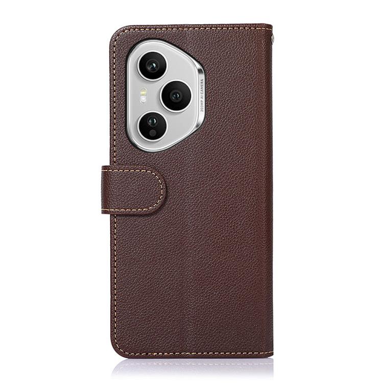 For Honor 400 Pro Global 160.8mm KHAZNEH Litchi Texture Leather RFID Phone Case