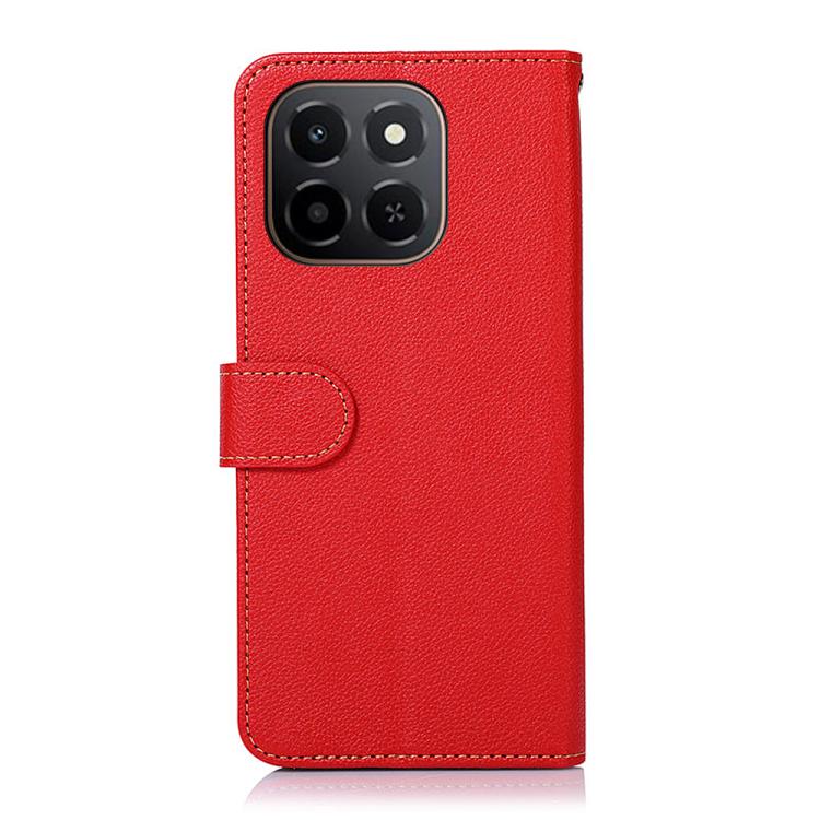 For Honor X6c 4G KHAZNEH Litchi Texture Leather RFID Phone Case