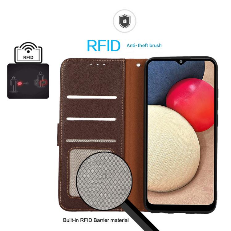 For Honor 400 Smart / X7d KHAZNEH Litchi Texture Leather RFID Phone Case