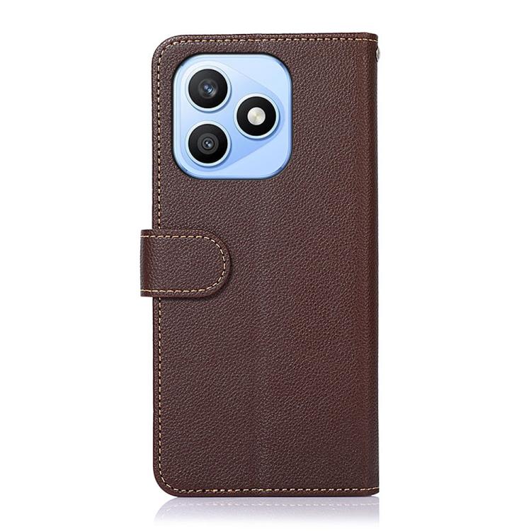 For Honor X8d 4G KHAZNEH Litchi Texture Leather RFID Phone Case