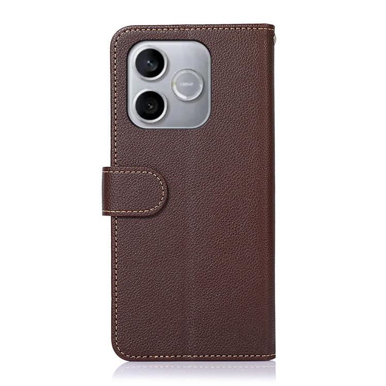 For Honor 600 Lite Global KHAZNEH Litchi Texture Leather RFID Phone Case