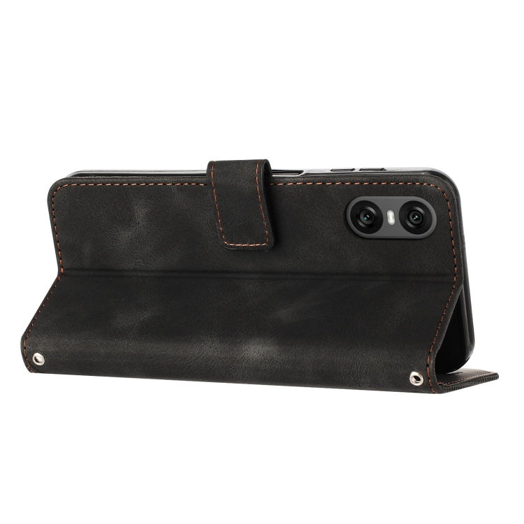 For Sony Xperia 10 VI Dream Triangle Leather Phone Case with Lanyard