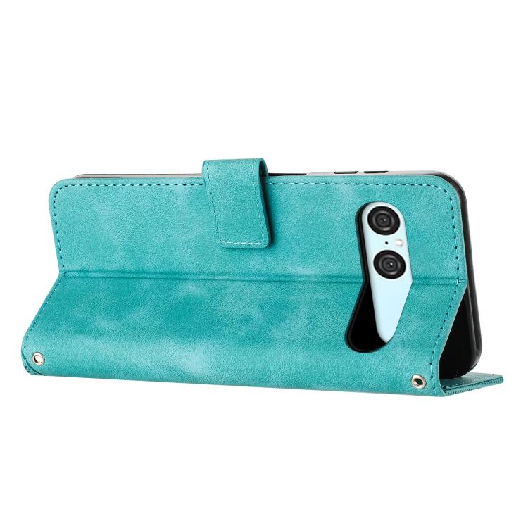 For Sony Xperia 10 VII Dream Triangle Leather Phone Case with Lanyard