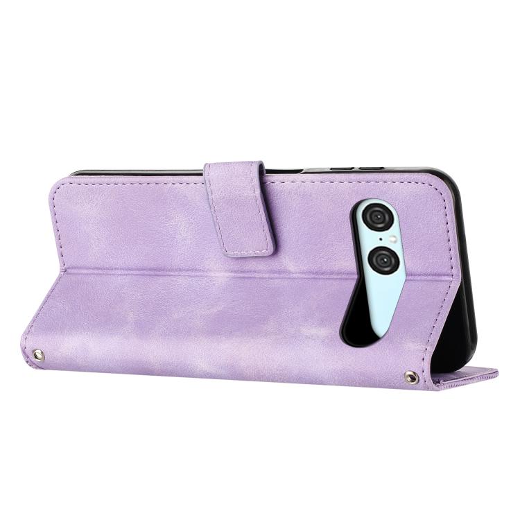 For Sony Xperia 10 VII Dream Triangle Leather Phone Case with Lanyard