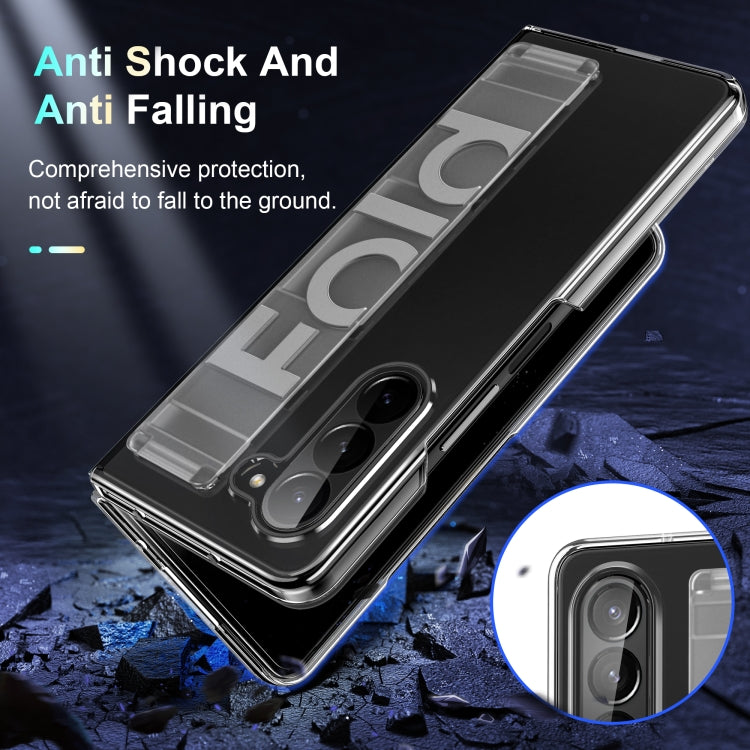For Samsung Galaxy Z Fold5 Skin Feel Elastic Wristband Shockproof Phone Case
