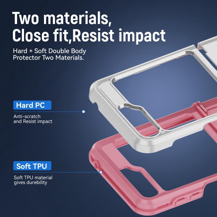 For Samsung Galaxy Z Flip6 5G Pioneer Armor Heavy Duty PC Hybrid TPU Phone Case