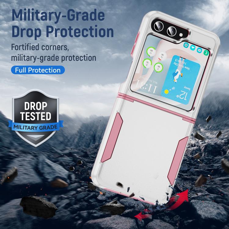 For Samsung Galaxy Z Flip6 5G Pioneer Armor Heavy Duty PC Hybrid TPU Phone Case