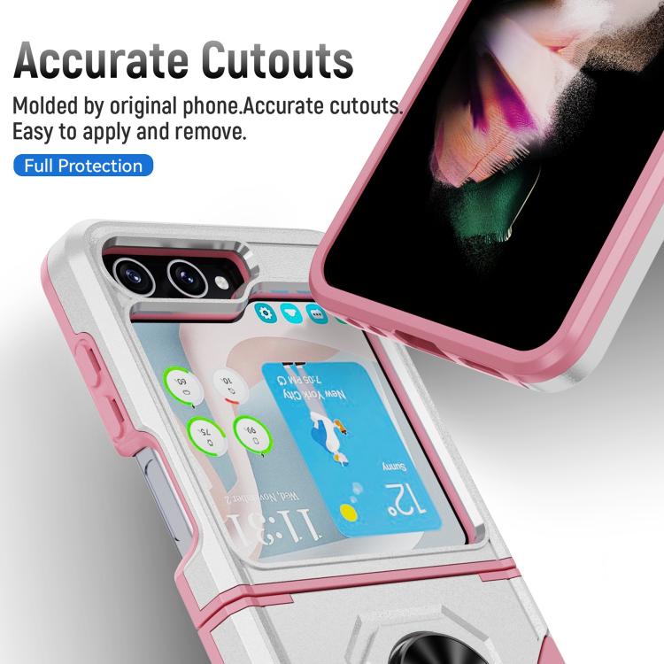 For Samsung Galaxy Z Flip6 5G Pioneer Armor Heavy Duty PC Hybrid TPU Phone Case