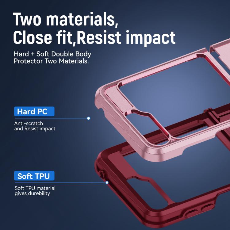 For Samsung Galaxy Z Flip6 5G Pioneer Armor Heavy Duty PC Hybrid TPU Phone Case