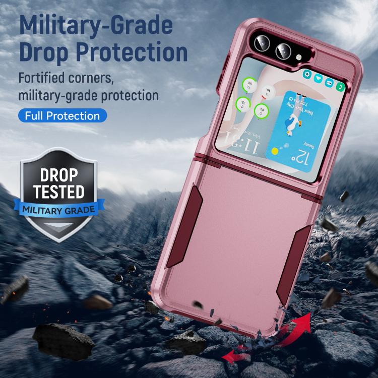For Samsung Galaxy Z Flip6 5G Pioneer Armor Heavy Duty PC Hybrid TPU Phone Case