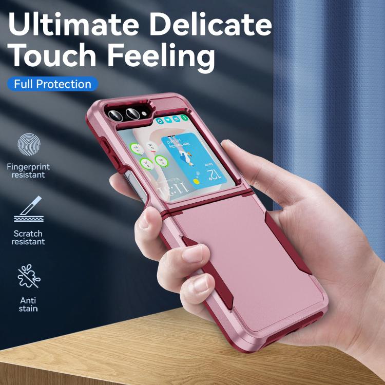 For Samsung Galaxy Z Flip6 5G Pioneer Armor Heavy Duty PC Hybrid TPU Phone Case
