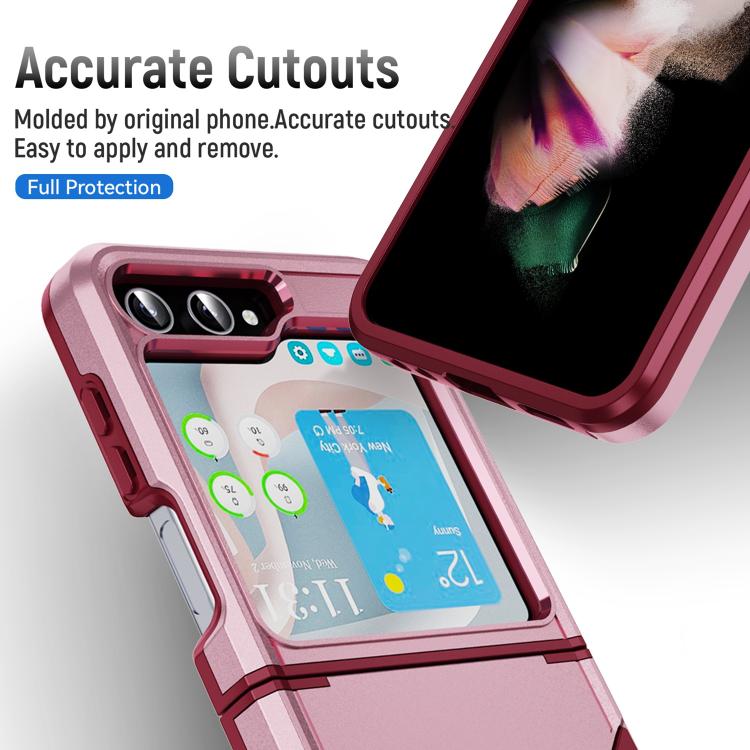 For Samsung Galaxy Z Flip6 5G Pioneer Armor Heavy Duty PC Hybrid TPU Phone Case
