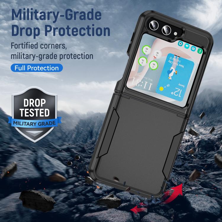 For Samsung Galaxy Z Flip6 5G Pioneer Armor Heavy Duty PC Hybrid TPU Phone Case