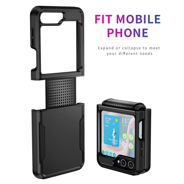 For Samsung Galaxy Z Flip6 5G Pioneer Armor Heavy Duty PC Hybrid TPU Phone Case