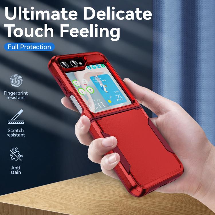 For Samsung Galaxy Z Flip6 5G Pioneer Armor Heavy Duty PC Hybrid TPU Phone Case
