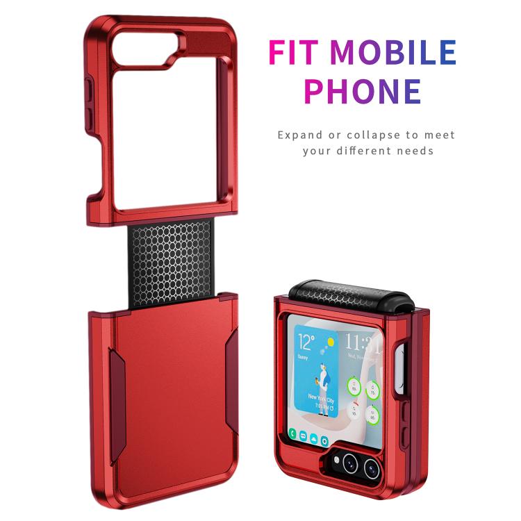 For Samsung Galaxy Z Flip6 5G Pioneer Armor Heavy Duty PC Hybrid TPU Phone Case