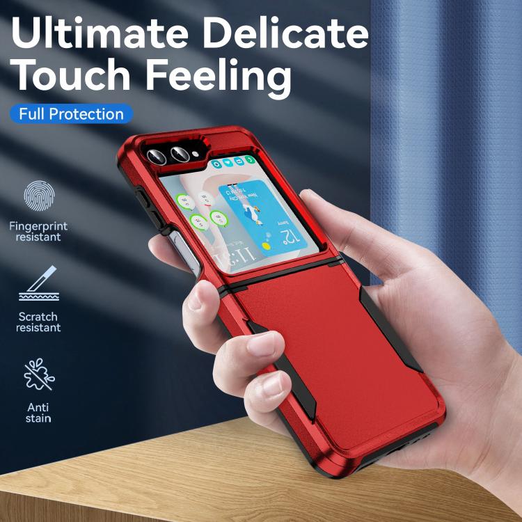 For Samsung Galaxy Z Flip6 5G Pioneer Armor Heavy Duty PC Hybrid TPU Phone Case