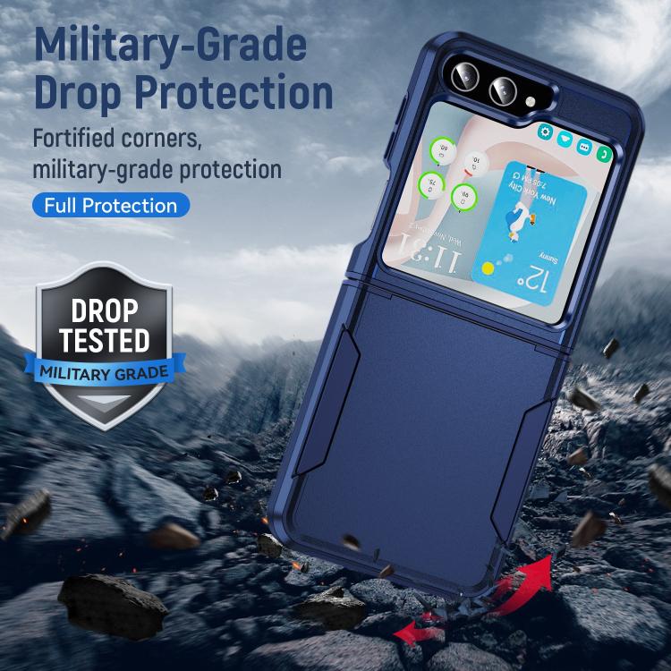 For Samsung Galaxy Z Flip6 5G Pioneer Armor Heavy Duty PC Hybrid TPU Phone Case