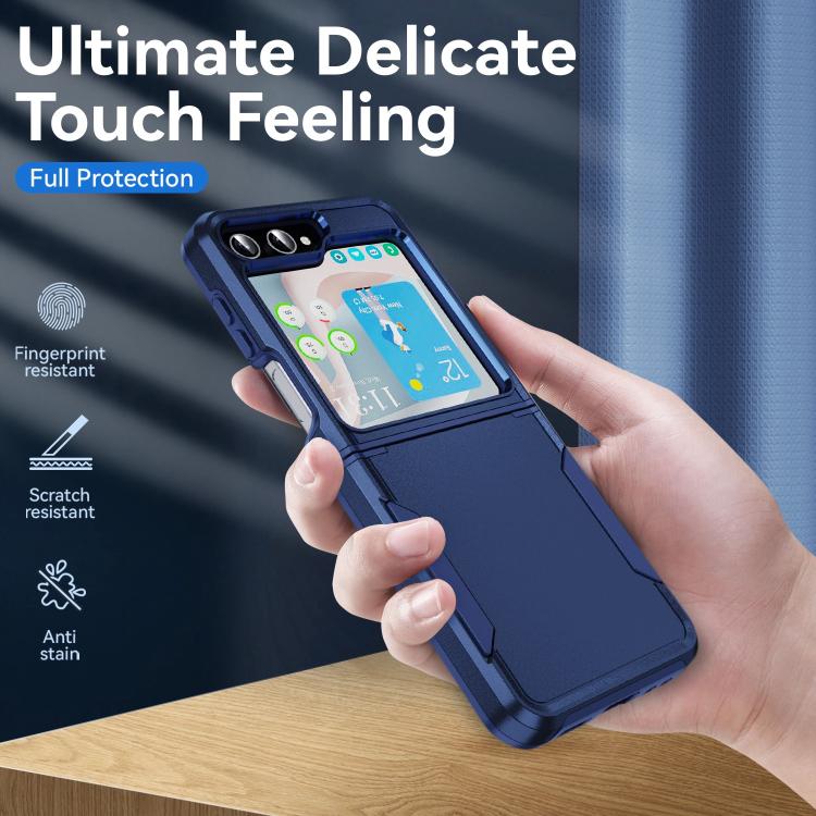 For Samsung Galaxy Z Flip6 5G Pioneer Armor Heavy Duty PC Hybrid TPU Phone Case