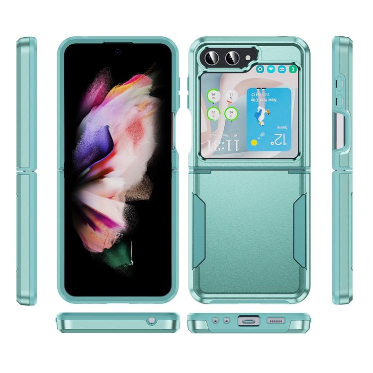 For Samsung Galaxy Z Flip6 5G Pioneer Armor Heavy Duty PC Hybrid TPU Phone Case