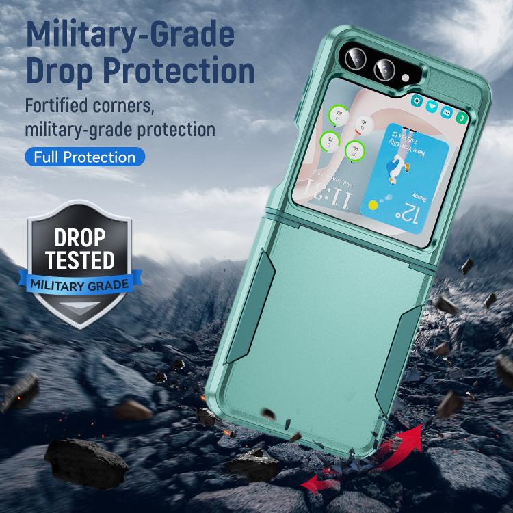 For Samsung Galaxy Z Flip6 5G Pioneer Armor Heavy Duty PC Hybrid TPU Phone Case
