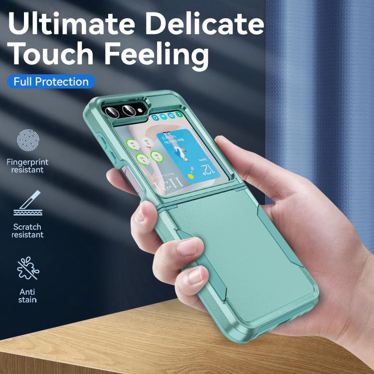 For Samsung Galaxy Z Flip6 5G Pioneer Armor Heavy Duty PC Hybrid TPU Phone Case