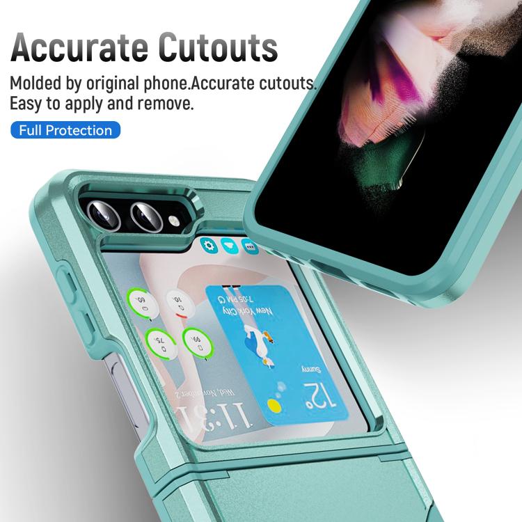 For Samsung Galaxy Z Flip6 5G Pioneer Armor Heavy Duty PC Hybrid TPU Phone Case