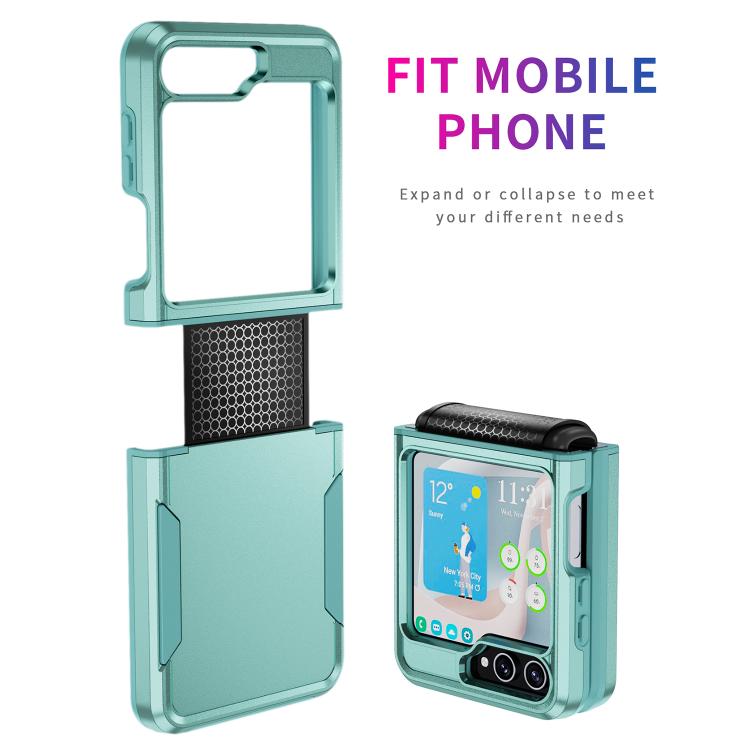For Samsung Galaxy Z Flip6 5G Pioneer Armor Heavy Duty PC Hybrid TPU Phone Case
