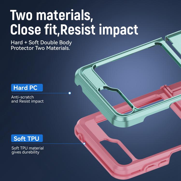 For Samsung Galaxy Z Flip6 5G Pioneer Armor Heavy Duty PC Hybrid TPU Phone Case