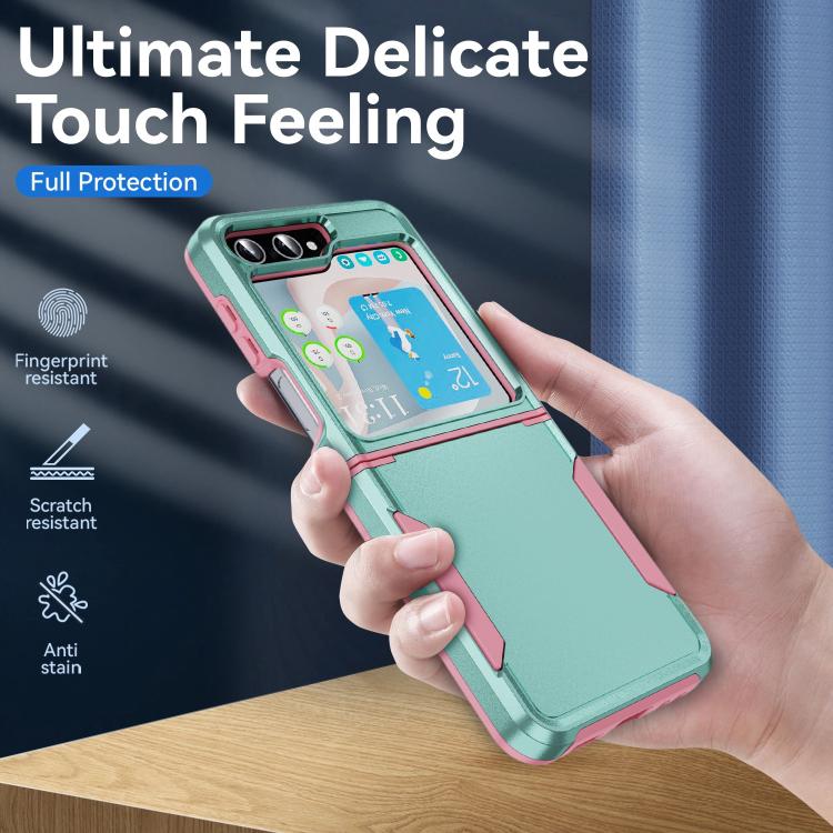 For Samsung Galaxy Z Flip6 5G Pioneer Armor Heavy Duty PC Hybrid TPU Phone Case