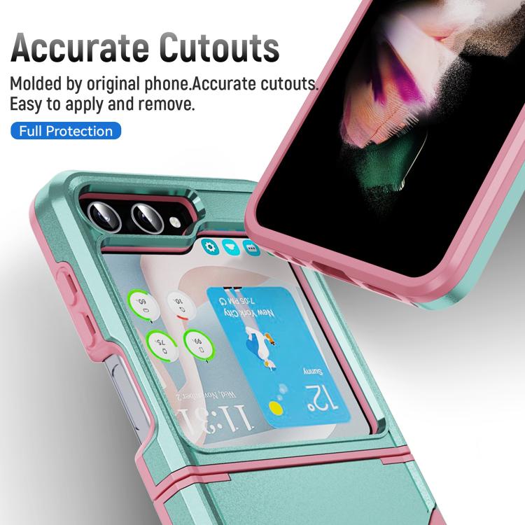 For Samsung Galaxy Z Flip6 5G Pioneer Armor Heavy Duty PC Hybrid TPU Phone Case