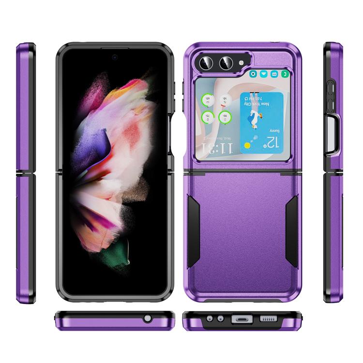 For Samsung Galaxy Z Flip6 5G Pioneer Armor Heavy Duty PC Hybrid TPU Phone Case