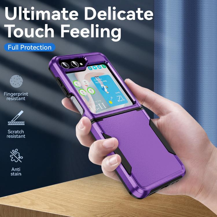 For Samsung Galaxy Z Flip6 5G Pioneer Armor Heavy Duty PC Hybrid TPU Phone Case