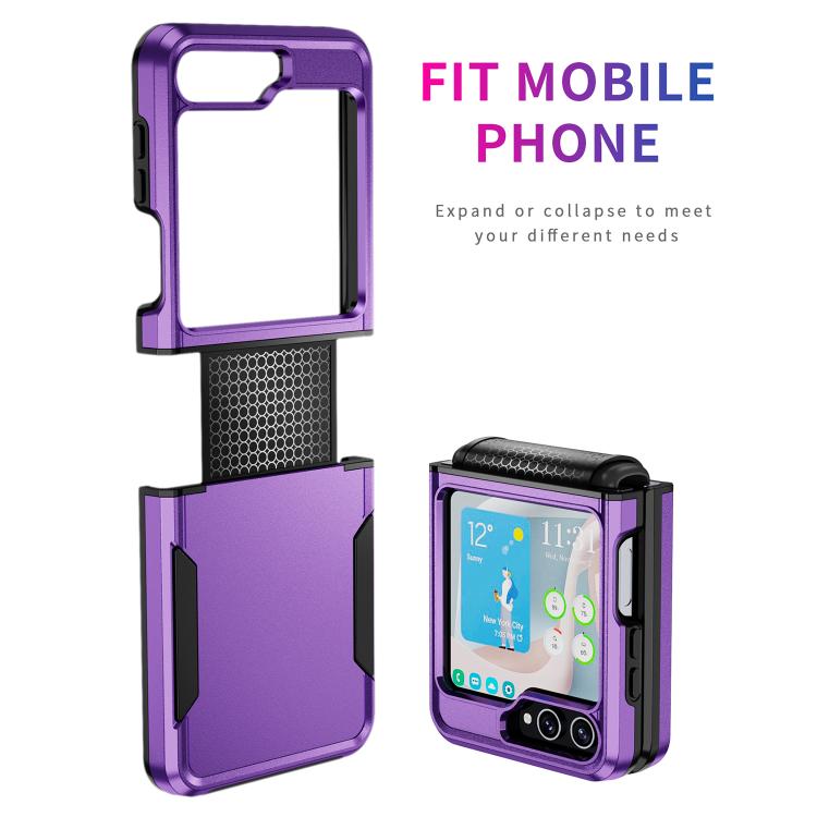 For Samsung Galaxy Z Flip6 5G Pioneer Armor Heavy Duty PC Hybrid TPU Phone Case