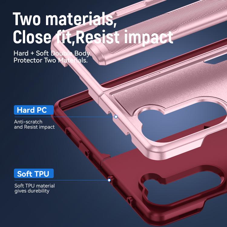 For Samsung Galaxy Z Fold5 5G Pioneer Armor Heavy Duty PC Hybrid TPU Phone Case