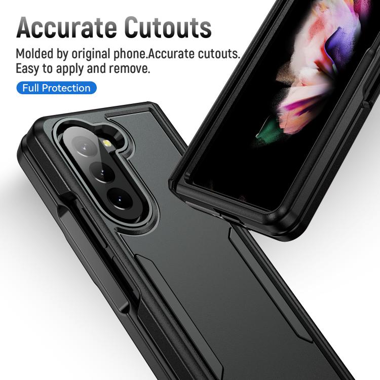 For Samsung Galaxy Z Fold5 5G Pioneer Armor Heavy Duty PC Hybrid TPU Phone Case