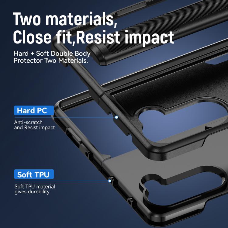 For Samsung Galaxy Z Fold5 5G Pioneer Armor Heavy Duty PC Hybrid TPU Phone Case