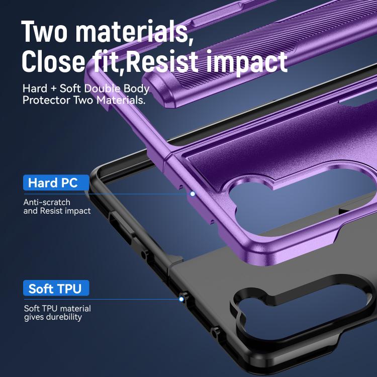 For Samsung Galaxy Z Fold5 5G Pioneer Armor Heavy Duty PC Hybrid TPU Phone Case