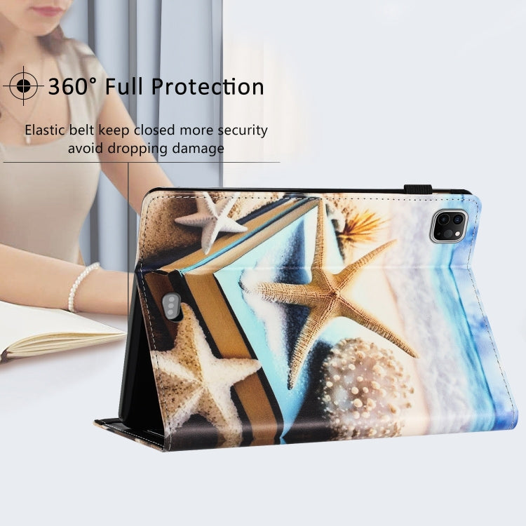 For iPad Pro 11 2025 / 2024 Sewing Litchi Texture Smart Leather Tablet Case